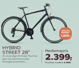 Kvickly Mustang Hybrid street 28" tilbud