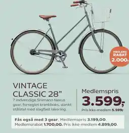 Kvickly Mustang Vintage classic 28" tilbud