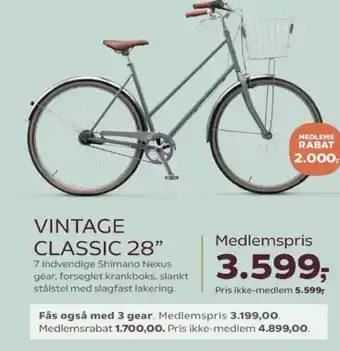 Kvickly Mustang Vintage classic 28" tilbud
