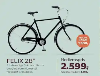 Kvickly Mustang Felix 28" tilbud