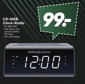 Bilka CR-100B Clock-Radio tilbud