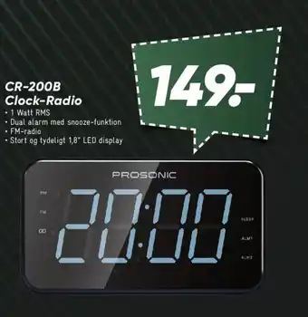 Bilka CR-200B Clock-Radio tilbud
