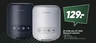 BT-200B eller BT-200S Bluetooth højttaler