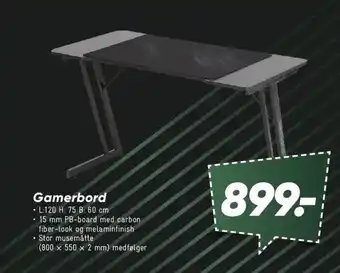 Bilka Gamerbord tilbud