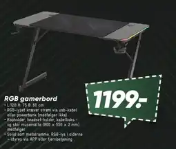 Bilka RGB gamerbord tilbud