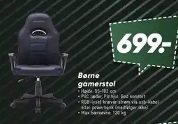 Bilka Børne gamerstol tilbud
