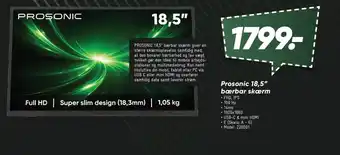 Prosonic 18,5" bærbar skærm