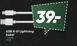 Bilka USB A til Lightning tilbud