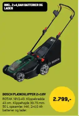 XL-BYG Bosch pleneklipper 2x18v tilbud