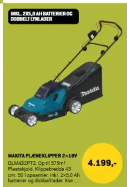 XL-BYG Makita pleneklipper 2x18v tilbud