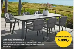 XL-BYG Leros palma havemøbelsæt tilbud