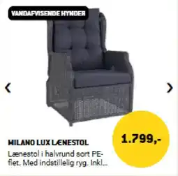 XL-BYG Milano lux lænestol tilbud