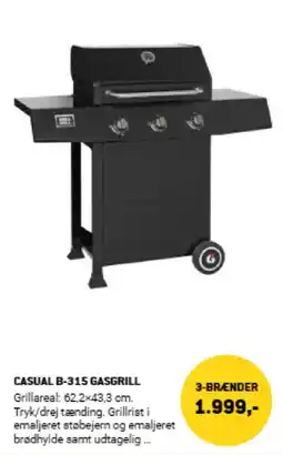 XL-BYG Casual B-315 gasgrill tilbud