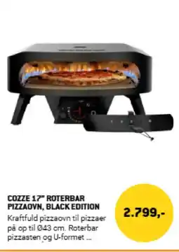 XL-BYG Cozze 17" roterbar pizzaovn, black edition tilbud