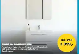 XL-BYG Scanbad dina badmøbel hvid tilbud
