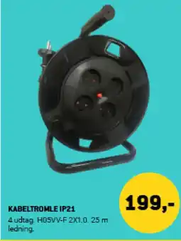 XL-BYG Kabeltromle IP21 tilbud