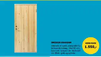 XL-BYG Swedoor udhusdør tilbud
