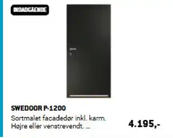XL-BYG Swedoor P-1200 tilbud