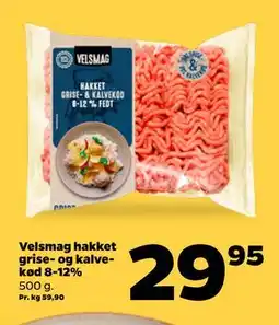Netto Velsmag hakket grise- og kalvekød 8-12% tilbud