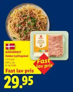 Lidl MADVÆRKET Hakket kyllingekød tilbud