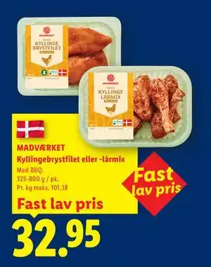 MADVÆRKET Kyllingebrystfilet eller -lårmix