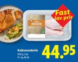 Lidl Kalkununderlår tilbud