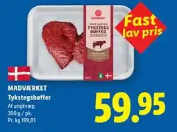 Lidl MADVÆRKET Tykstegsbøffer tilbud