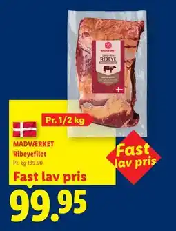 Lidl MADVÆRKET Ribeyefilet tilbud