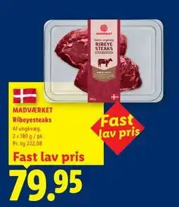 Lidl MADVÆRKET Ribeyesteaks tilbud