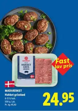 Lidl MADVÆRKET Hakket grisekød tilbud
