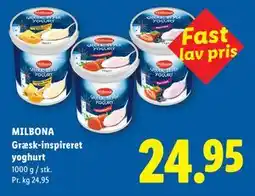 Lidl MILBONA Græsk-inspireret yoghurt tilbud