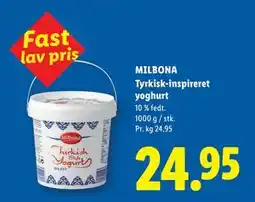 Lidl MILBONA Tyrkisk-inspireret yoghurt tilbud