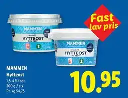 Lidl MAMMEN Hytteost tilbud