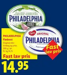 Lidl PHILADELPHIA Flødeost tilbud