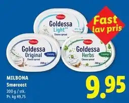 Lidl MILBONA Smøreost tilbud