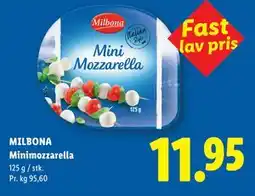 Lidl MILBONA Minimozzarella tilbud