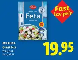 Lidl MILBONA Græsk feta tilbud