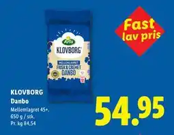 Lidl KLOVBORG Danbo tilbud