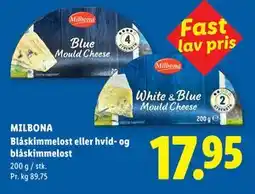 Lidl MILBONA Blåskimmelost eller hvid- og blåskimmelost tilbud