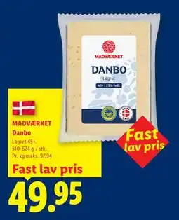 Lidl MADVÆRKET Danbo tilbud