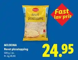 Lidl MILBONA Revet pizzatopping tilbud