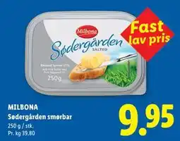 Lidl MILBONA Sødergården smørbar tilbud