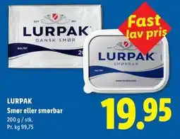 Lidl LURPAK Smør eller smørbar tilbud