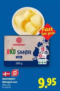 Lidl MADVÆRKET Økologisk smør tilbud