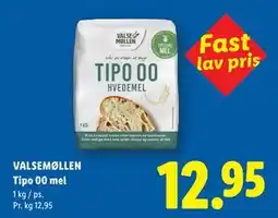 Lidl VALSEMØLLEN Tipo 00 mel tilbud