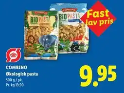 Lidl COMBINO Økologisk pasta tilbud
