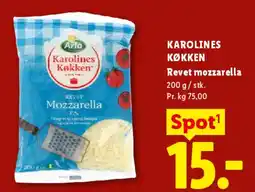 Lidl Revet mozzarella tilbud