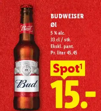 Lidl Budweiser tilbud