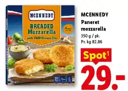 Lidl MCENNEDY Breaded / Paneret Mozzarella tilbud