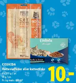 Lidl Coshida kattefoder eller kattesticks tilbud